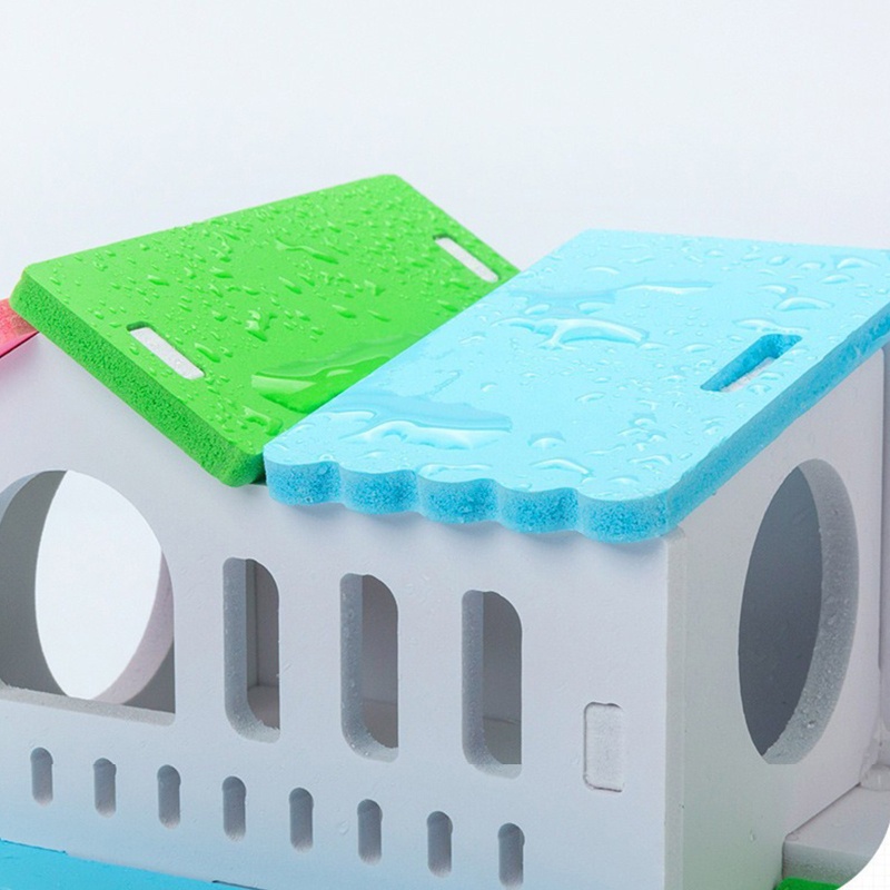 Nhà Đồ Chơi Nhiều Màu Sắc Dùng Làm Chỗ Trốn Cho Chuột Hamster