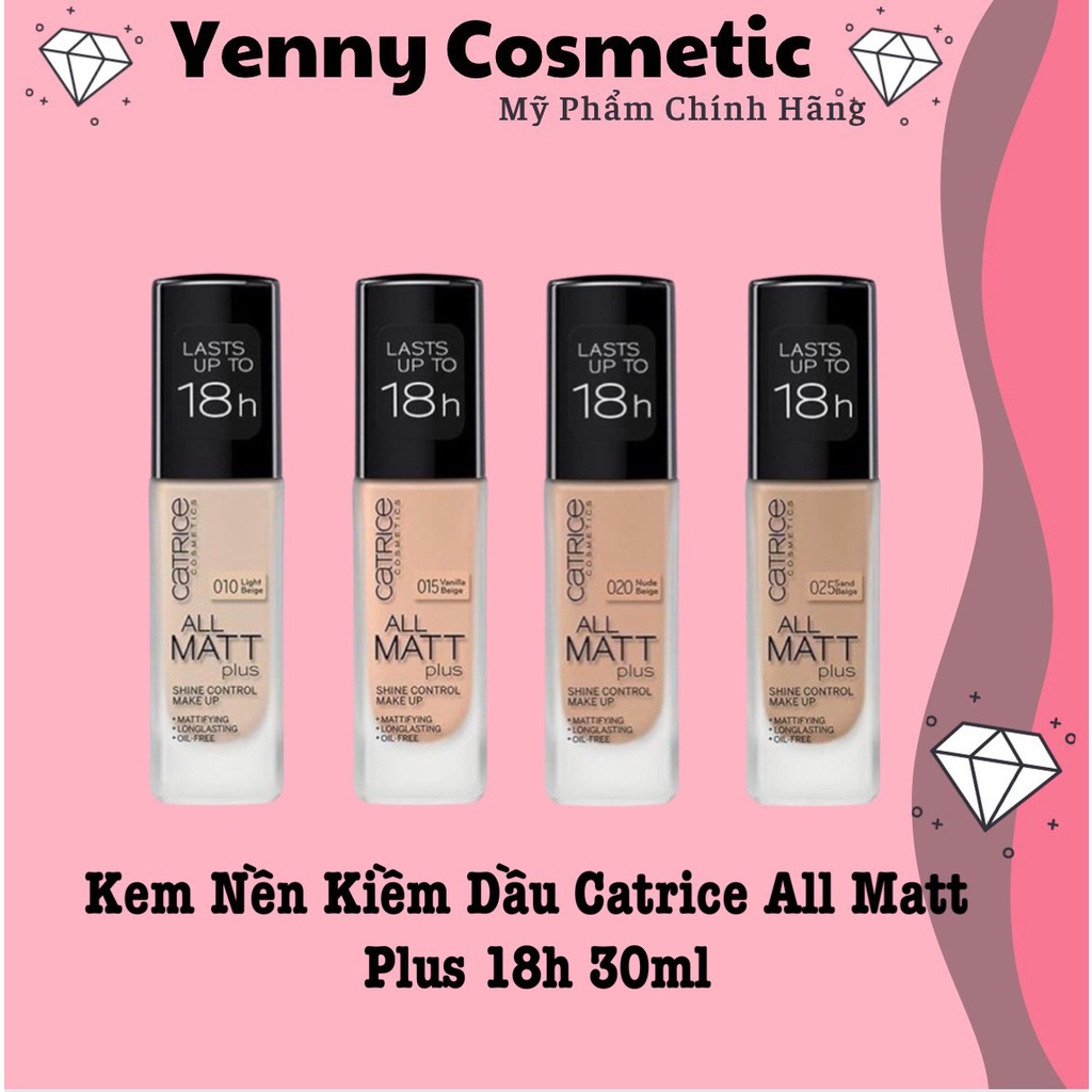 Kem nền kiềm dầu Catrice All Matt Plus 18h 30ml