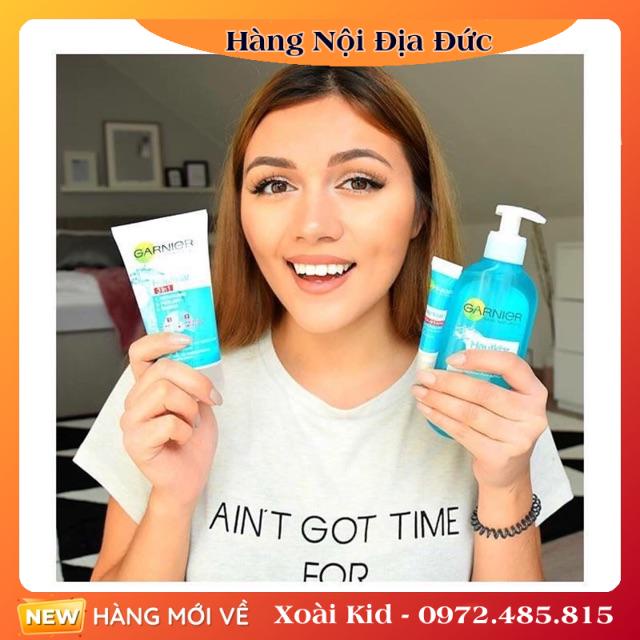 Sữa rửa mặt Garnier Hautklar 3in1 Đức -Date mới đủ Bill