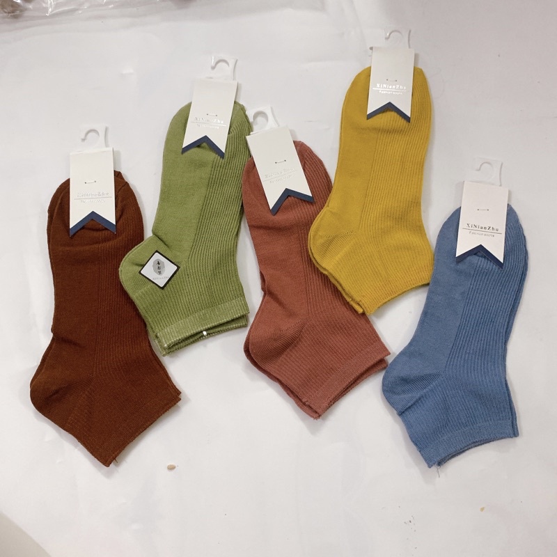 (sét 5 đôi) tất len gân dày dặn mềm mịn loại đẹp, phong cách hàn quốc. Len mềm mại siêu ấm