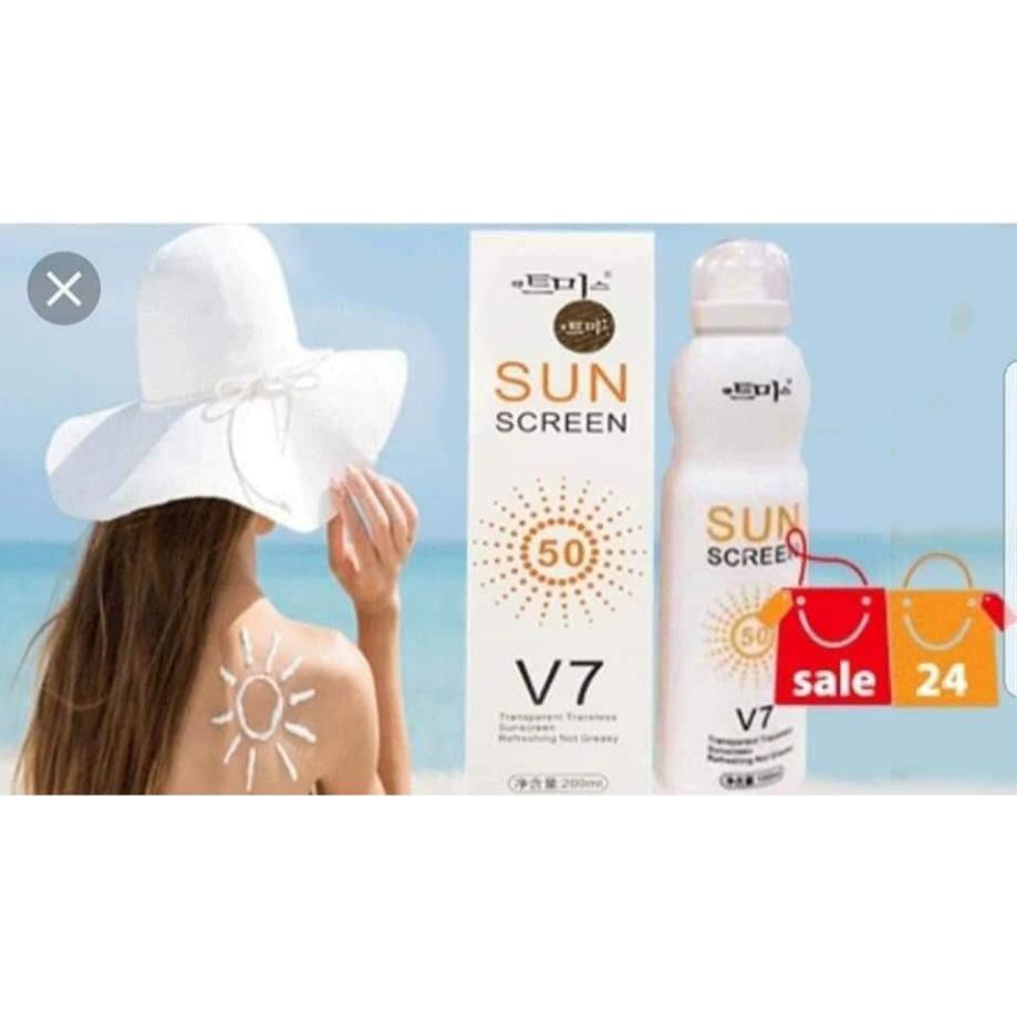 Xịt chống nắng V7 SUN SCREEN SPF50 PA+++