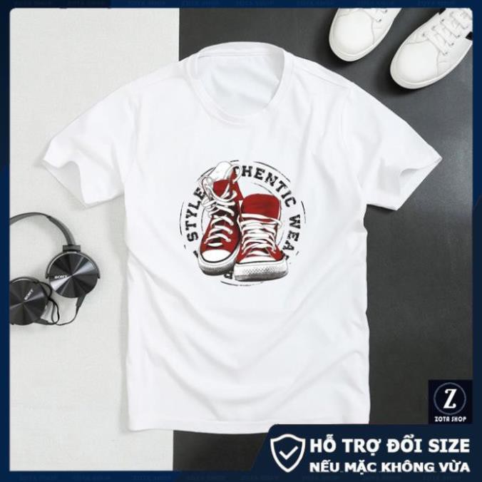 Áo thun nam đẹp - chất tici in 3D Đôi Giày BSTCZ15