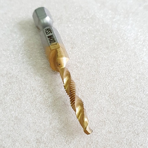 Một Mũi Khoan Tạo Ren Trong M4, Doa Âm Mũi Vít, Chuôi Lục Giác 6 Ly M4x0.7