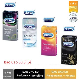 [DEAL HOT] Combo 4 Hộp Bao Cao su Durex 46 Cái Tùy Chọn