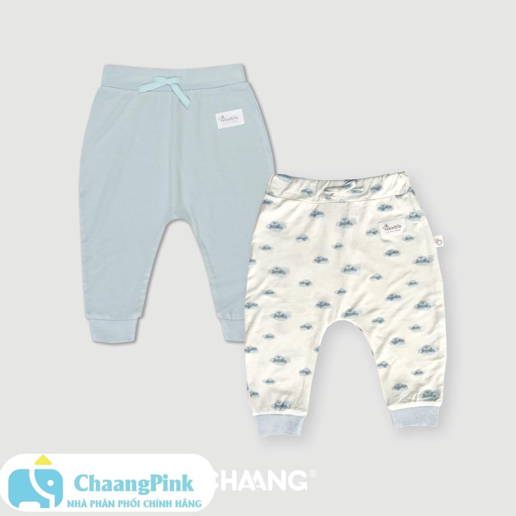 Chaang Set 2 quần dài sơ sinh SUMMER xanh da trời