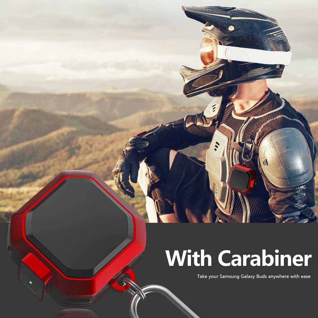 Vỏ Bảo Vệ Hộp Sạc Tai Nghe Samsung Galaxy Buds 2 / Galaxy Buds Pro / Galaxy Buds Live Có Khóa Chống Sốc