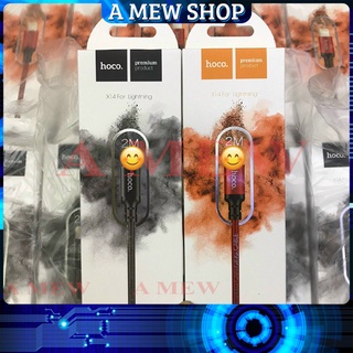 Dây Cáp Sạc Bọc Dù Hoco X14 Cho ip,tablet táo ,máy nghe nhạc táo,Tai nghe ko dây táo Cổng Sạc Chất Lượng Cao A MEW