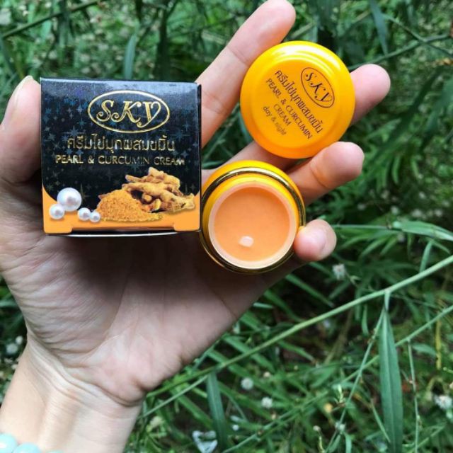01 Hủ Kem Nghệ SKY Pearl & Curcumin hàng Thái nội địa 20gram