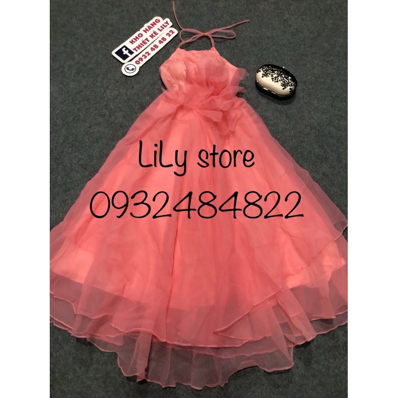 ẢNH VÀ VIDEO THẬT 10000% _ ĐẦM MAXI CỔ YẾM KẾT HOA EO