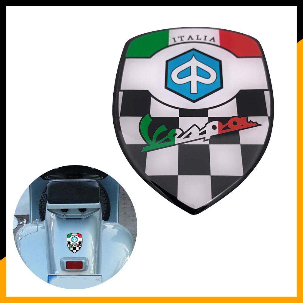 Đề Can Phản Quang Chữ biajo vespa spring sprint 150 lx125 Dán Trang Trí Xe Hơi Xe Máy