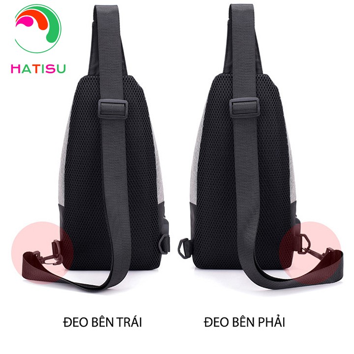 [XẢ KHO 3 NGÀY] Túi đeo chéo Đa Năng Hàn Quốc DC601 sạc USB HATISU | BigBuy360 - bigbuy360.vn