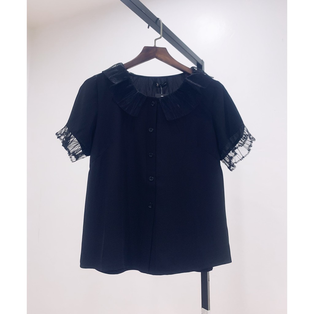 Áo voan ngắn tay, cách điệu, thiết kế cao cấp TK Fashion - SMK741