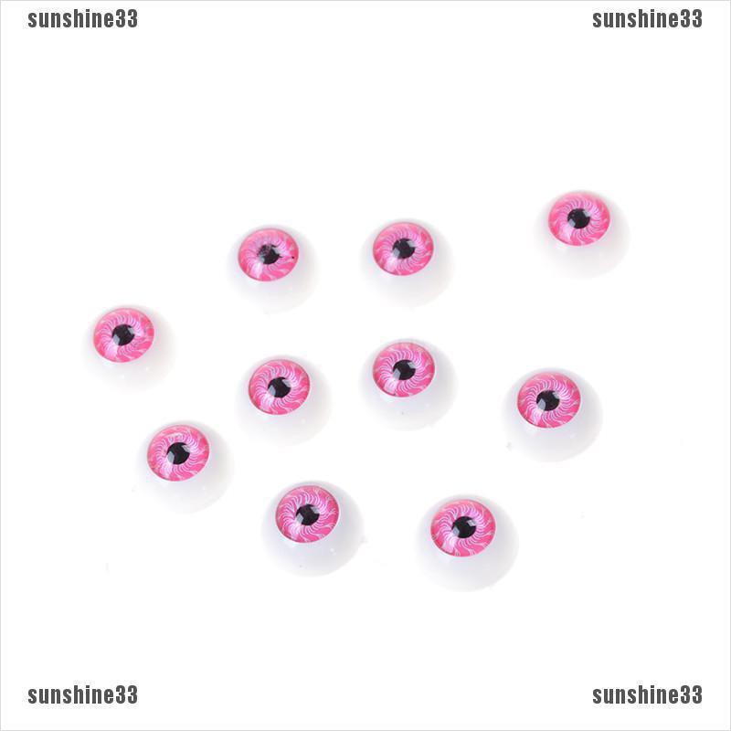 【COD•suns】10pcs(5pairs 20mm Half Round Doll Eyes Bjd Doll Troll Eye 3 Colors T