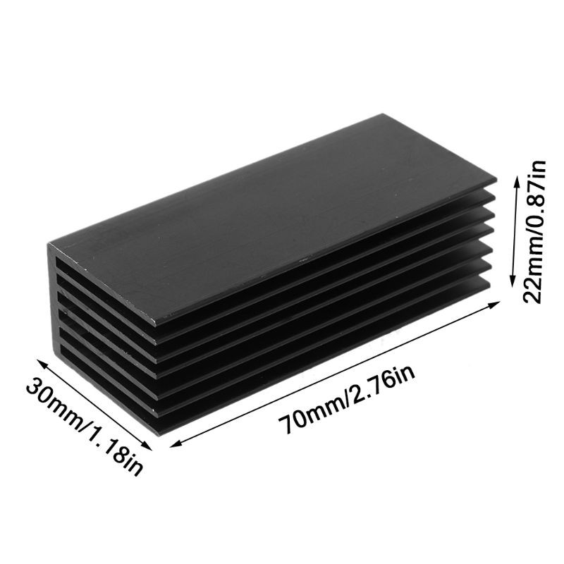 dou 1Set Aluminum Heatsink Cooling Thermal Pad Cooling Radiator Cooler For NVME M.2 NGFF SSD Solid