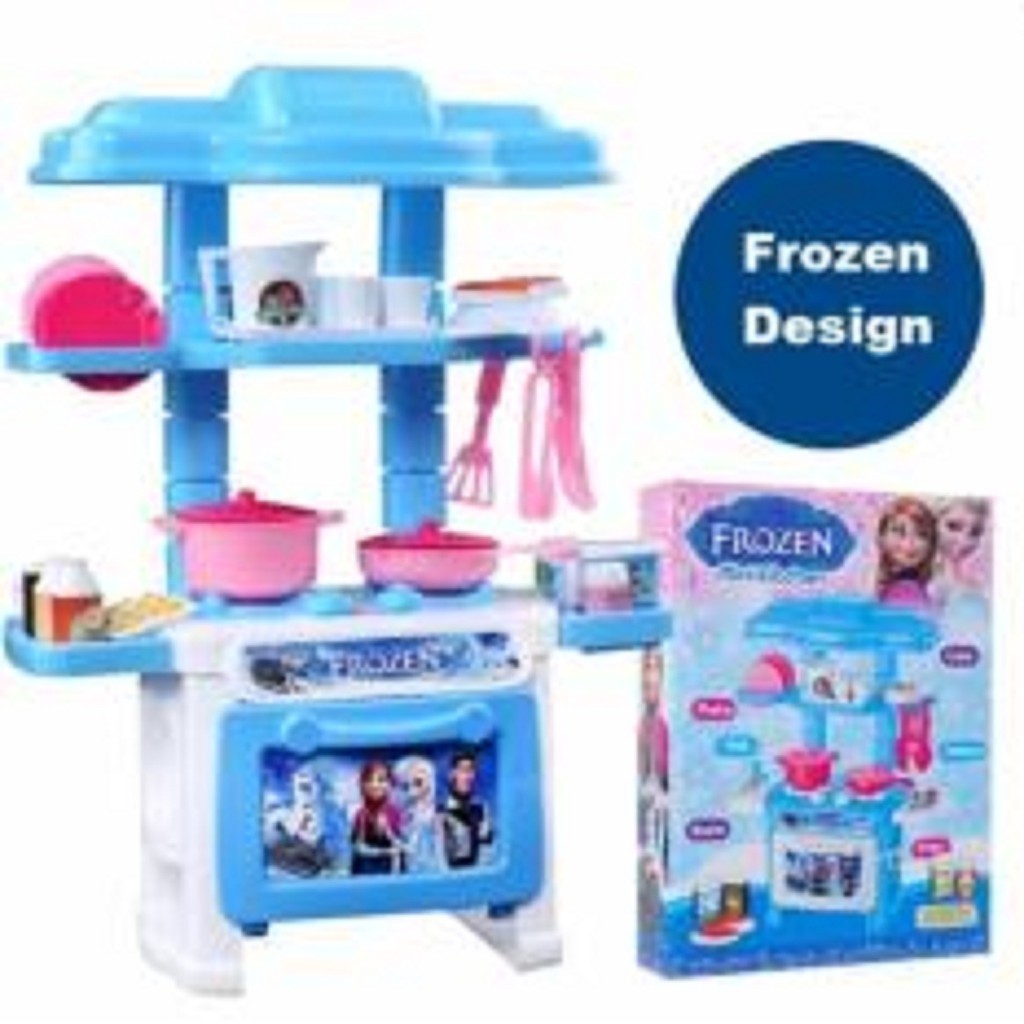 Bếp Frozen mini màu xanh