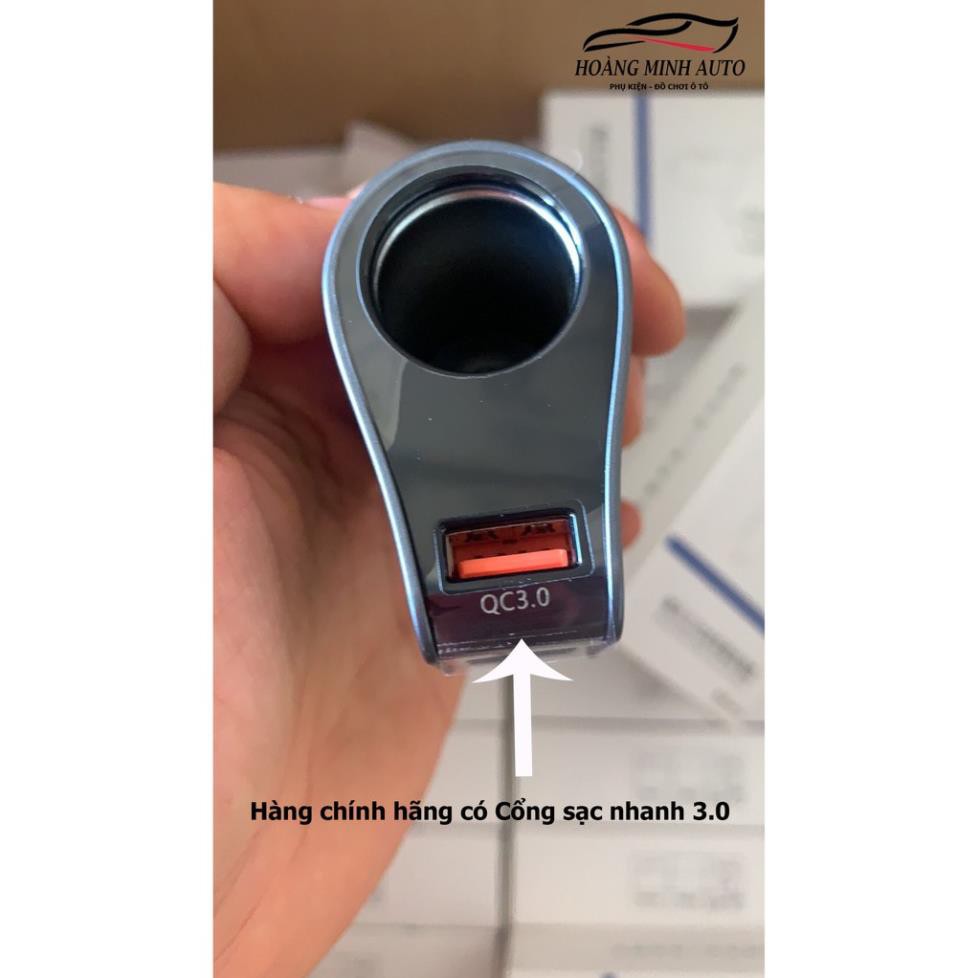 Tẩu Sạc Nhanh ô tô⚡️HÀNG CHÍNH HÃNG⚡️ QC 3.0 - Tẩu chia sạc chính hãng Hyundai HY-10 dùng được cho mọi loại xe