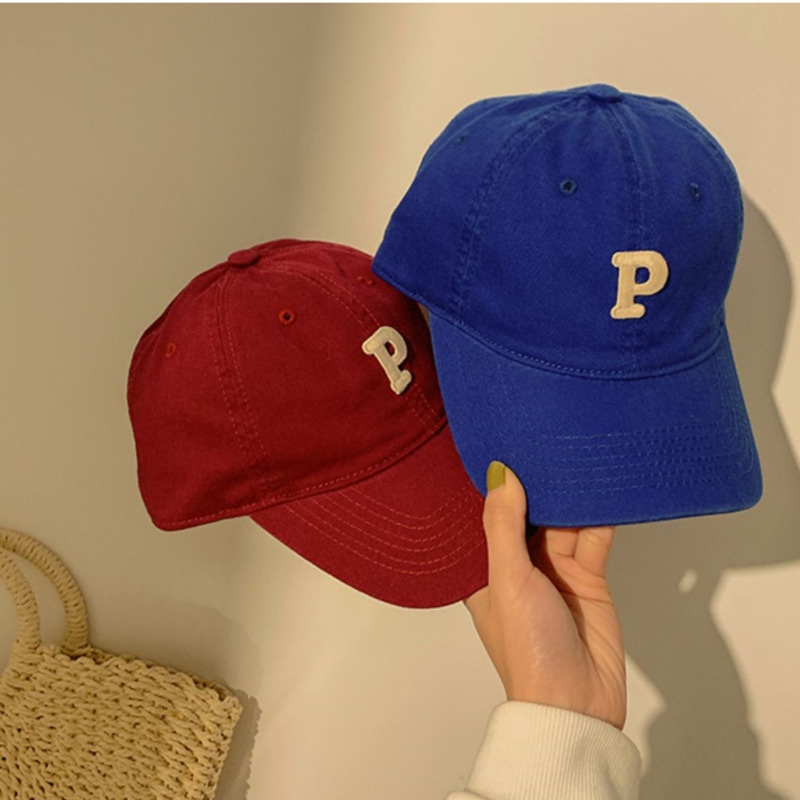 Nón Kết Thêu Chữ P Phong Cách Hàn Quốc Năng Động