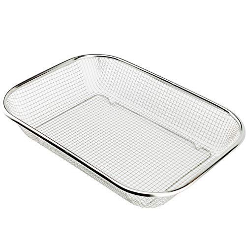 Bộ 3 Rổ lưới inox 304 đựng thức ăn chiên, rau củ dày dặn