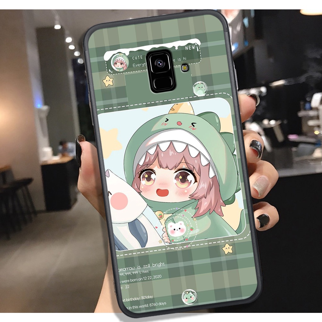 [HOT]ỐP SAMSUNG A6 2016 - A5 2018 - A8 2018 - J6 2018 , IN HÌNH KHỦNG LONG CHIBI SIÊU DỄ THƯƠNG.