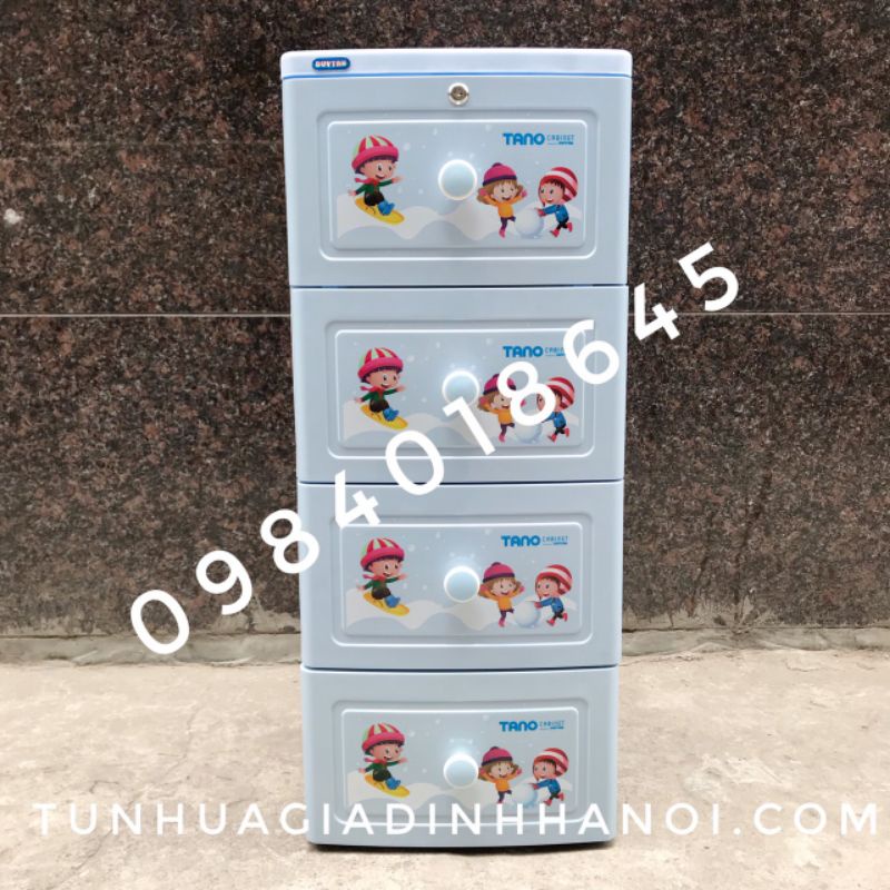 Tủ nhựa 4 ngăn Duy Tân