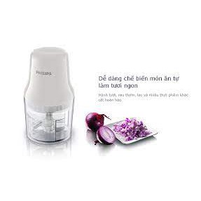 Máy xay thịt Philips HR1393 thiết kế nhỏ gọn, dễ sử dụng với nút nhấn tốc độ. giao hàng miễn phí HCM