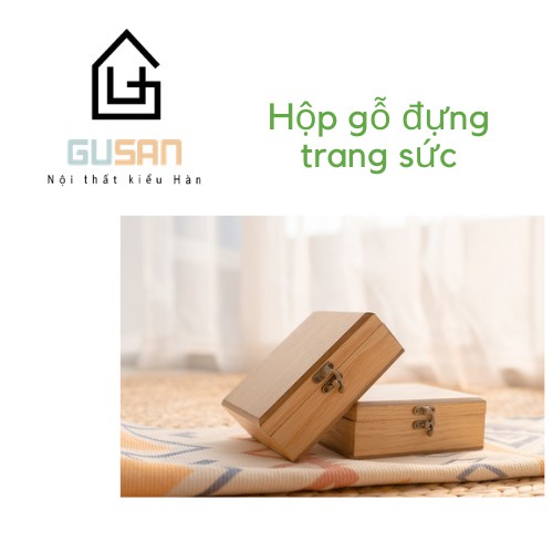 Hộp gỗ đựng đồ trang sức có khóa GUSAN - Hộp gỗ quà tặng có khóa GUSAN