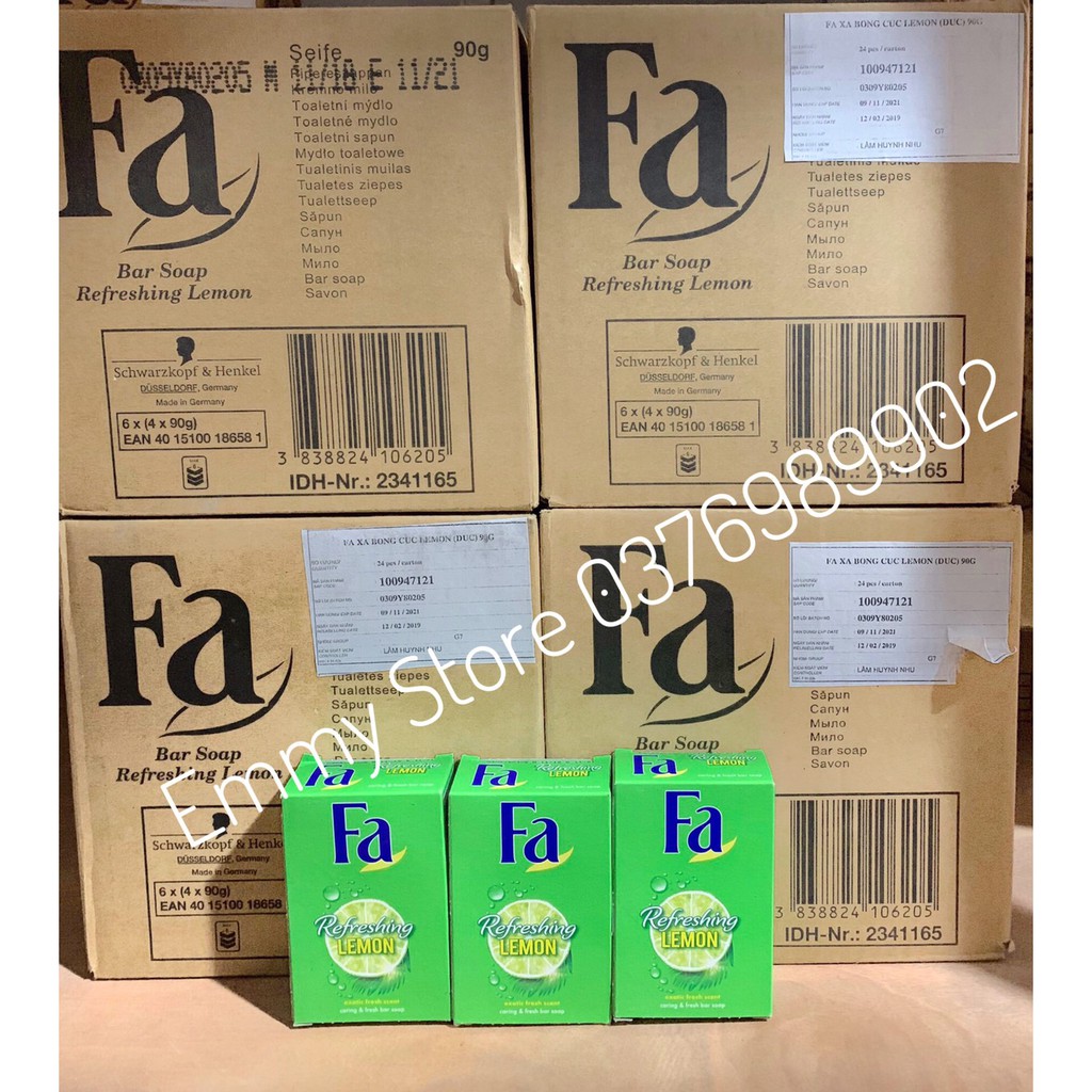 [NHẬP KHẨU ĐỨC] XÀ PHÒNG TẮM FA REFRESING LEMON HƯƠNG CHANH 90G | BigBuy360 - bigbuy360.vn