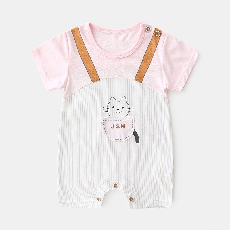 Bộ Quần Áo Liền Cộc Tay Cho Bé | 0-18 Tháng Calcy Baby BY002