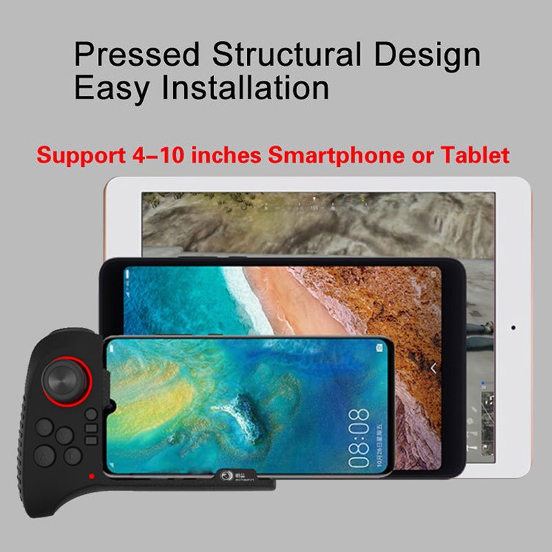 Mới Tay Cầm Chơi Game G5 One-Hand Kết Nối Bluetooth Có Nút Bấm Và Cần Điều Khiển Cho Điện Thoại Android4.0 + / Ios 11.0 +