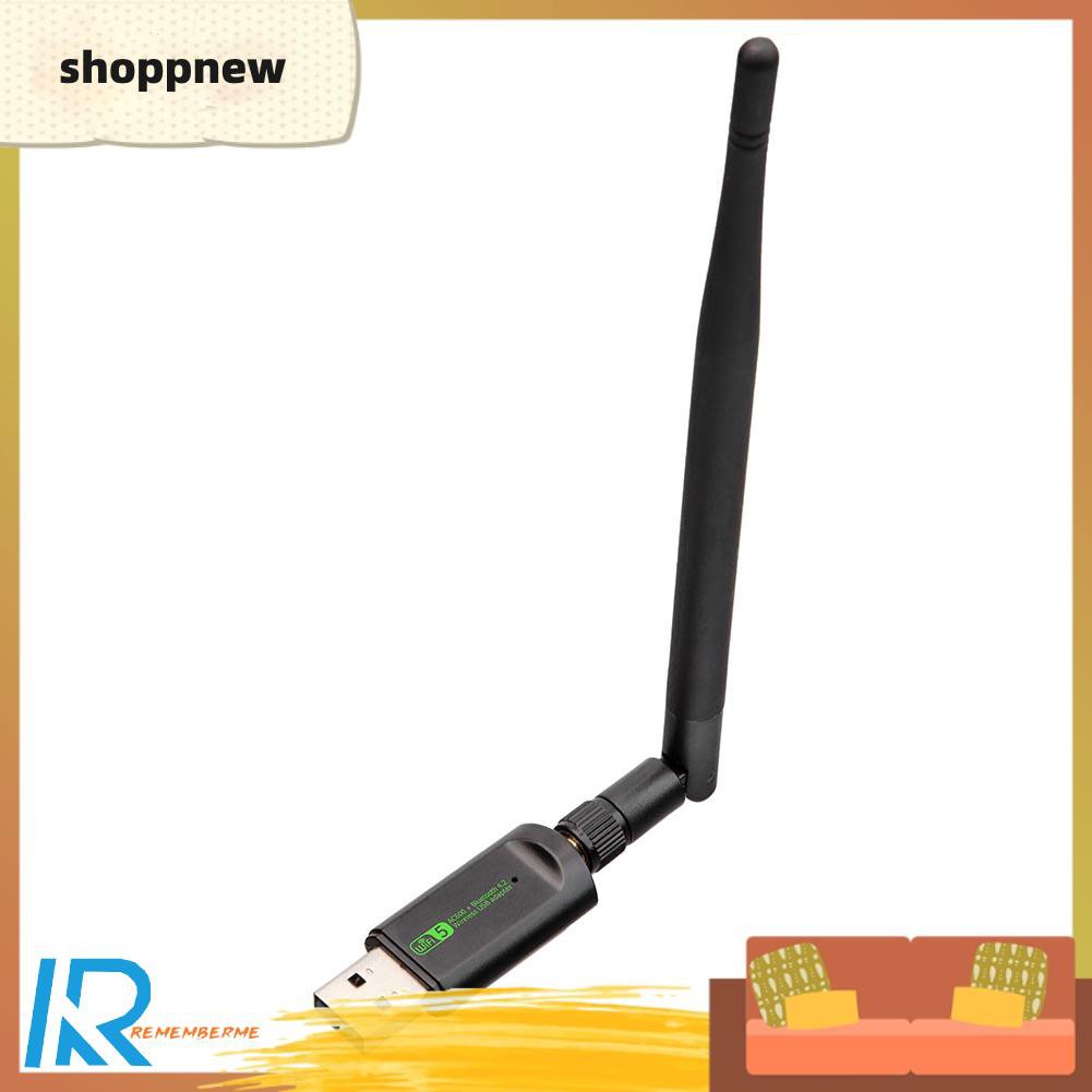 Shoppnew 600Mbps Wireless Network Card USB WiFi Adapter LAN with Bluetooth RTL8821