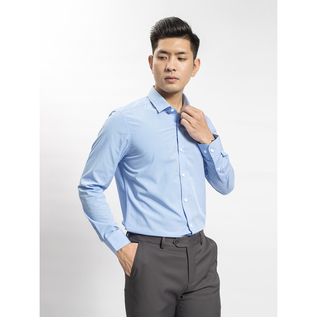 Áo sơ mi nam dài tay ARISTINO-  bamboo-slim- als52408 -als60708