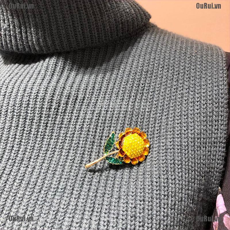 Phụ Kiện Áo Sơ Mi Hình Hoa Hướng Dương Thời Trang