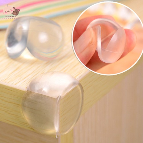Bộ 10 Miếng Nhựa Trong Suốt Bọc Góc Bàn Bảo Vệ An Toàn Tiện Dụng