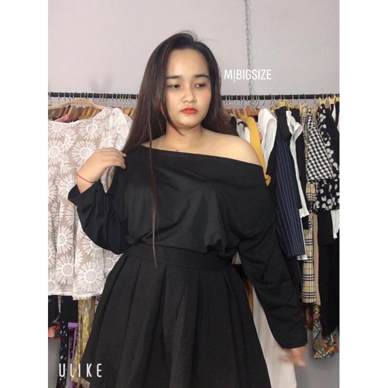 Áo bigsize lệch vai 65-90kg