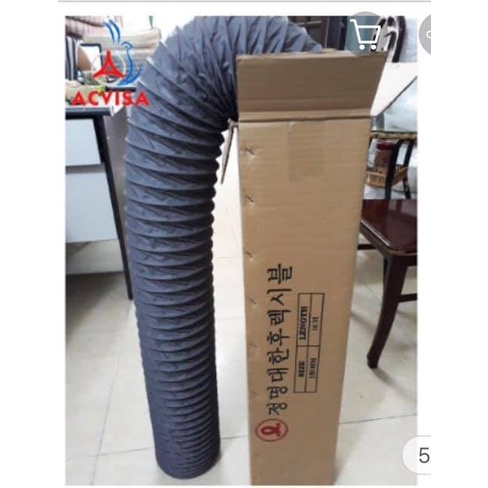 Ống gió bạc ACD/ bọc màng PVC Ø200mm loại: C1, C2, C3 (10 mét/ cuộn, hàng xuất khẩu Châu Âu)
