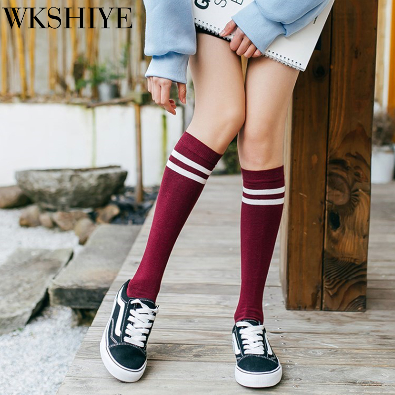 Cotton sports women's stockings fashion over-the-knee socks