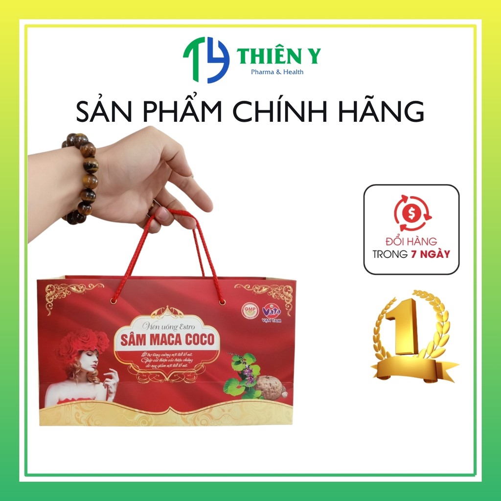 Sâm Maca COCO, tăng cường nội tiết tố nữ, đẹp da, hộp 3 lọ - Thiên Y Pharmacy