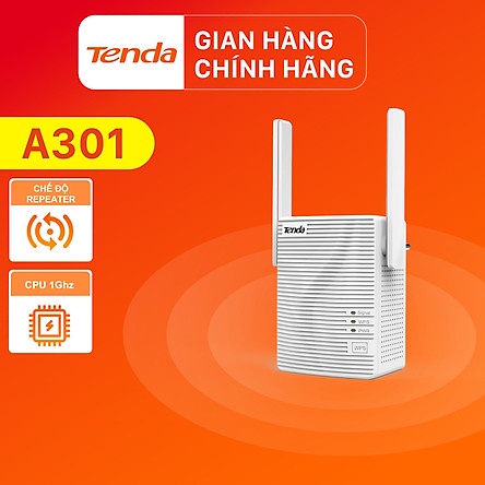 Bộ kích sóng Wifi Tenda A301, Chuẩn N 300Mbps chính hãng.