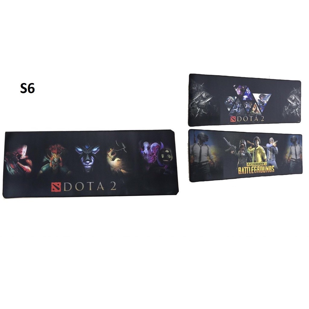 MOUSEPAD LÓT CHUỘT BÀN DI CHUỘT NHIỀU HÌNH GAME S6 (300*800*3mm) LÓT FULL BÀN PHÍM