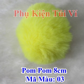 Pom pom trơn 8cm (30k/cái)