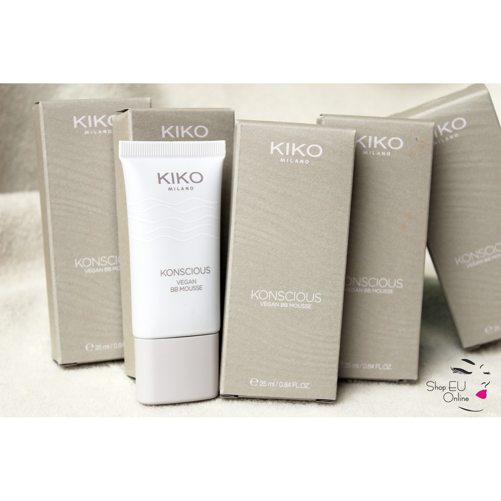 Kem nền BB kiko dạng mousse siêu nhẹ Konscious Vegan BB - Kem nền hữu cơ che khuyết điểm tự nhiên kiko milano - Italia