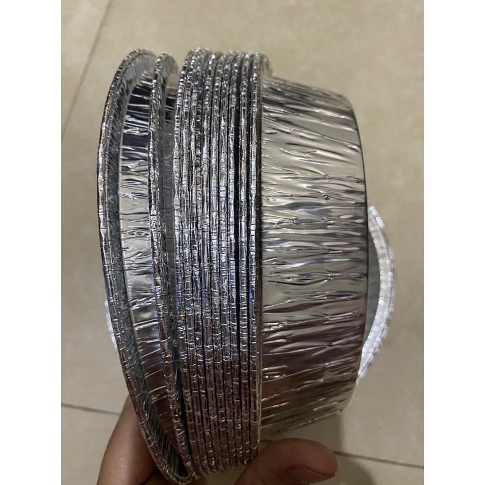 Sét 10 khay giấy bạc lót nồi chiên không dầu  vô cùng tiện lợi và hợp vệ sinh.
