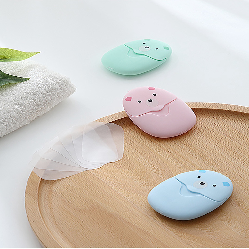 Xà Phòng Giấy Nhiều Mùi Dùng Một Lần Tiện Lợi Du Lịch, Xà Bông Khô Mini Bỏ Túi