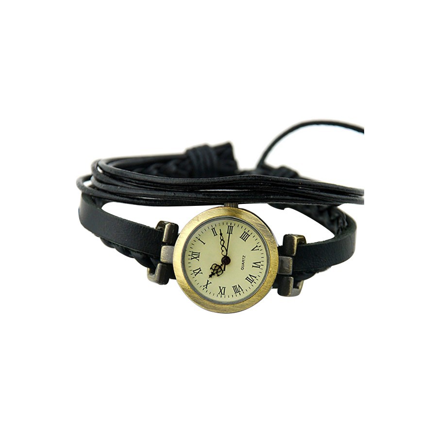 Đồng hồ đeo tay dây đeo da phong cách cổ điển độc đáo