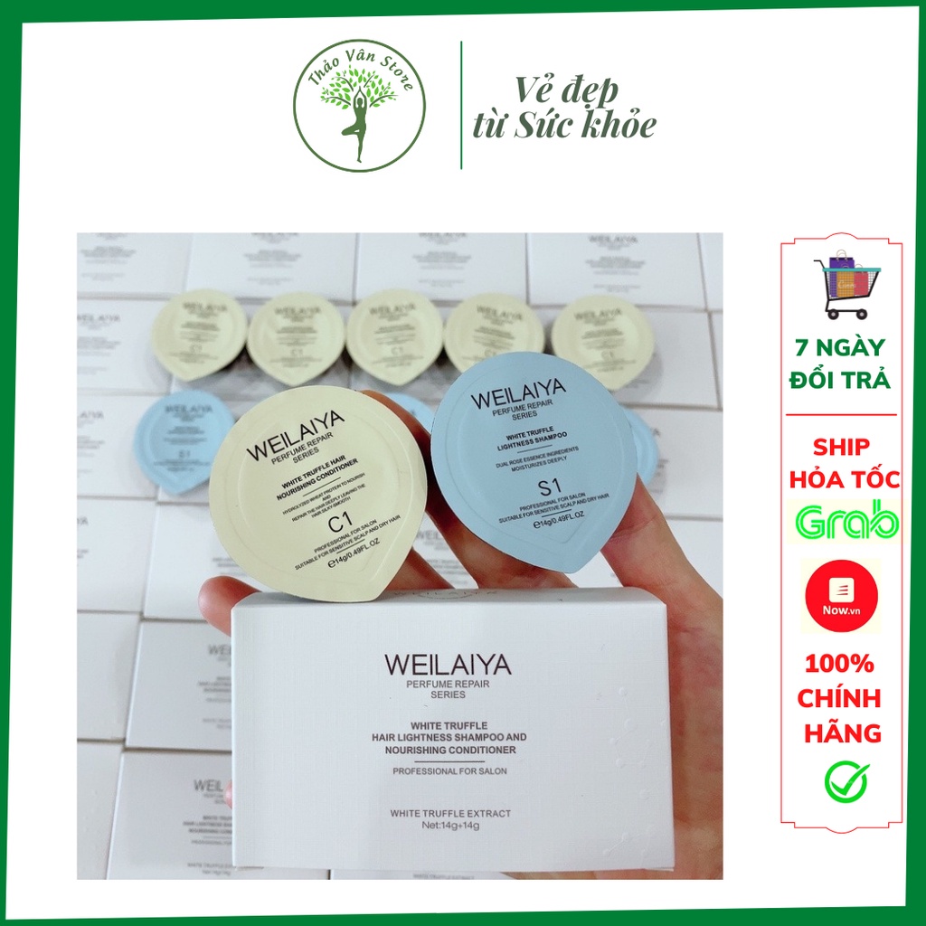 ⭐[Mini size] Set dầu gội dầu xả phục hồi đa tầng nấm Truffle Weilaiya⭐