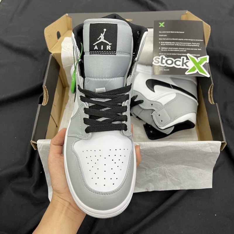 Giày Jordan 1 xám trắng cao cổ hàng đẹp fullbox | BigBuy360 - bigbuy360.vn