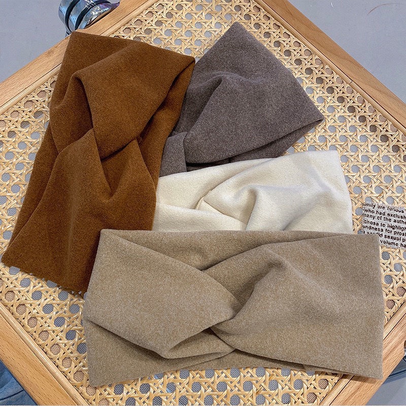 Băng Đô Cài Tóc Bản Rộng Phong Cách Hàn Quốc Đơn Giản Cho Nữ