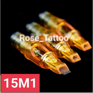 5 kim 15M1 ngang đánh bóng Dragon yellow Cho máy pen xăm hình và xăm thẩm mĩ
