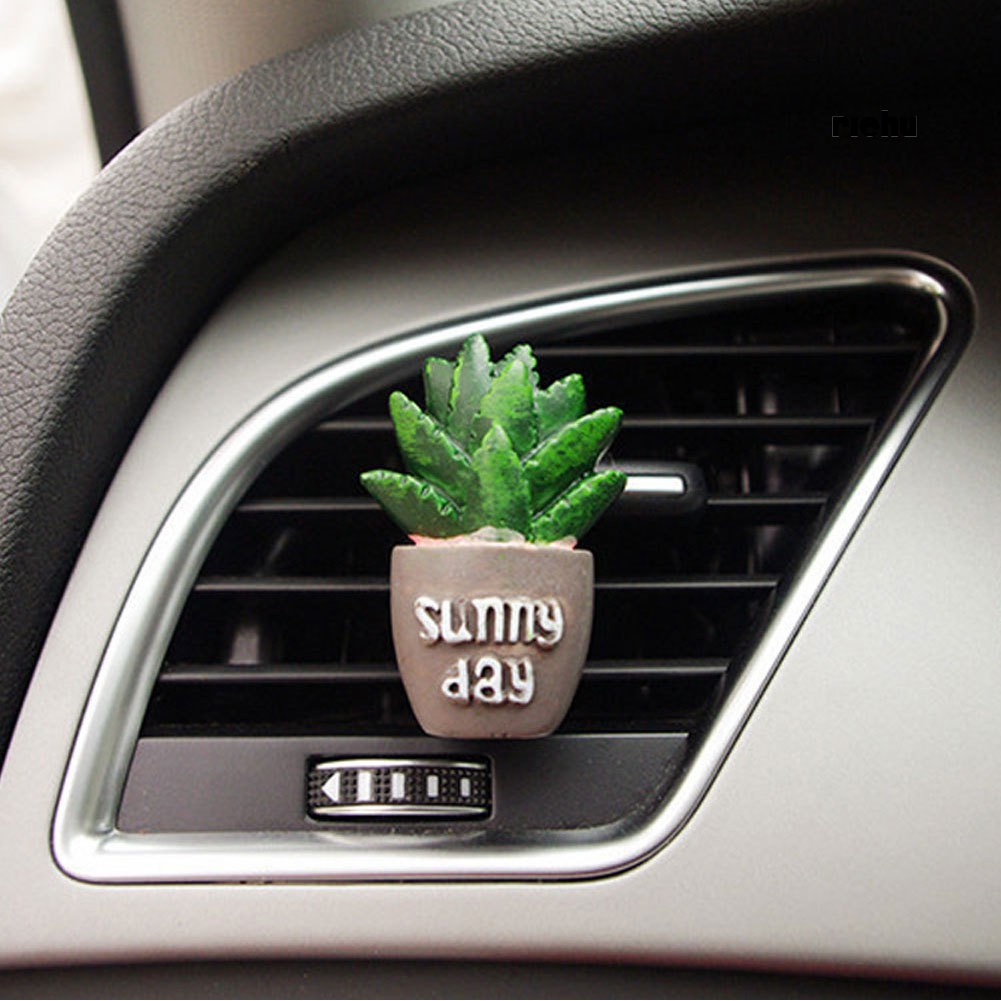 Kẹp Khuếch Tán Nước Hoa Gắn Lỗ Thông Gió Xe Hơi Hình Bánh Mì / Xương Rồng Đáng Yêu