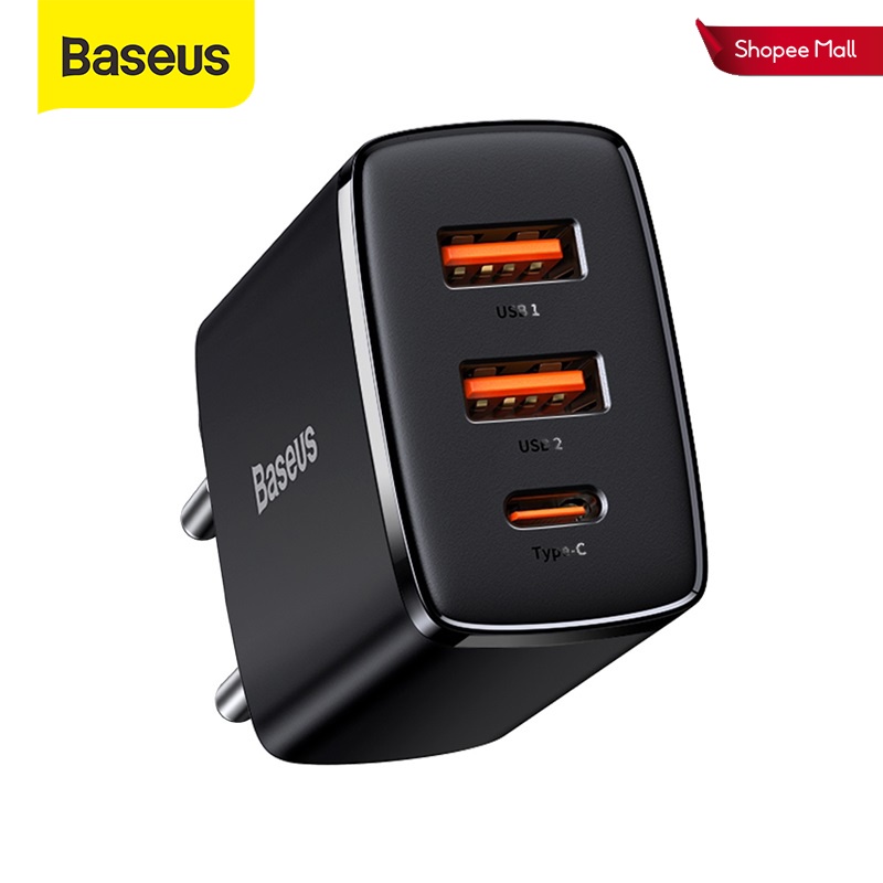 Củ sạc nhanh Baseus 30W PD USB Type C cho iPhone 12 Pro Max 11 Mini 8 Plus